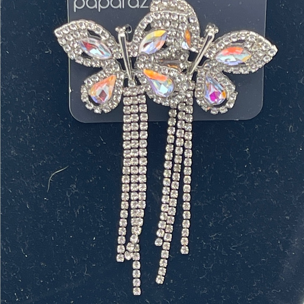 NEW Paparazzi Butterflly Dangle Iridescent Earrings